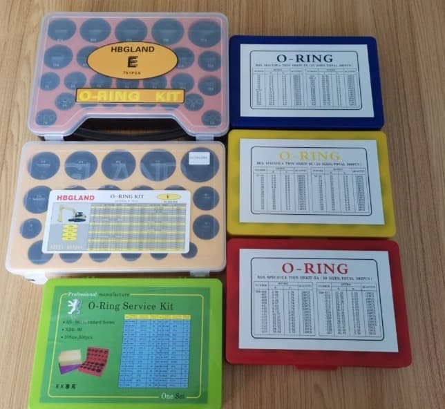 O-ring kits and boxes