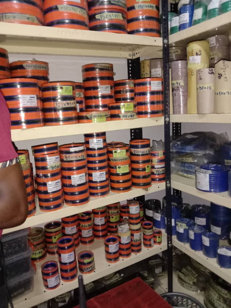 Seal store shelves with seals in many sizes