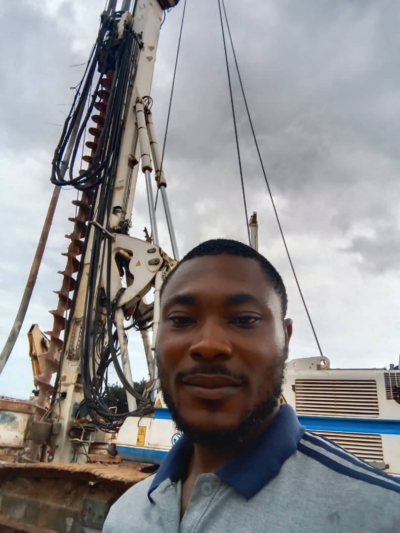 Team at a piling rig
